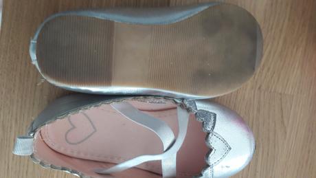 Balerinky strieborne velkost 24, h&m,24