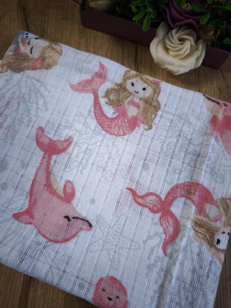 18-bavlnená plienka morská panna,