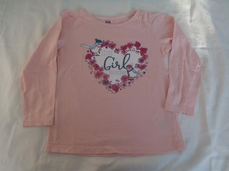 Ružové tričko so srdiečkom, lupilu,116