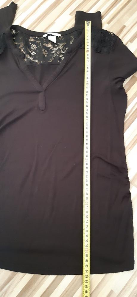 Tehotenské tričko s čipkou, h&m,m