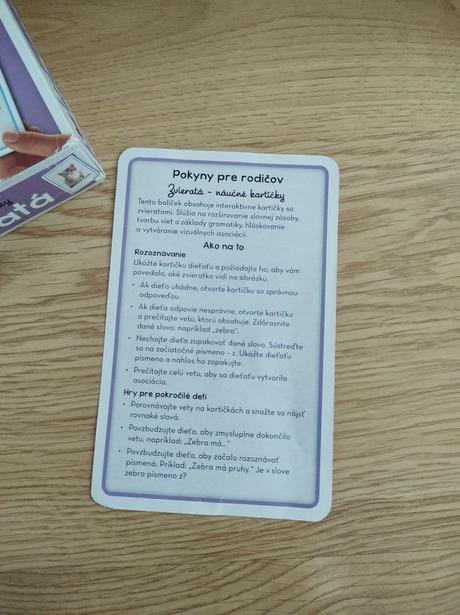 Náučné kartičky - zvieratá, 