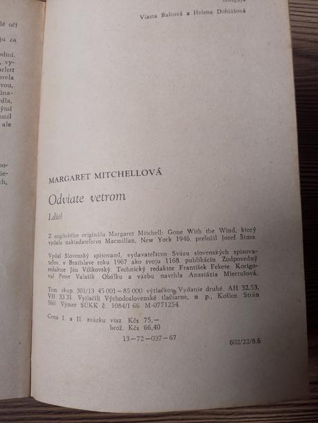 Margaret mitchellová - odviate vetrom 1,2, 