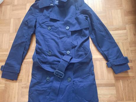 Dámsky dlhý trenčkot, gap,xs