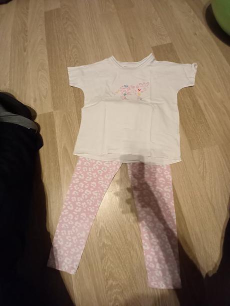 Pyžamko- legíny+tričko, tchibo,122