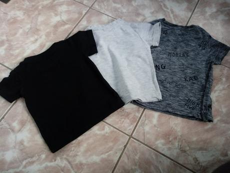 3xkvalitne tričká 74/80, cena spolu, next,74