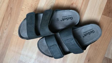 Šlapky kožene uni 40, deichmann,40