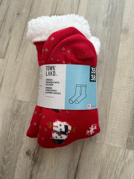 Vianočné zateplené ponožky, 37