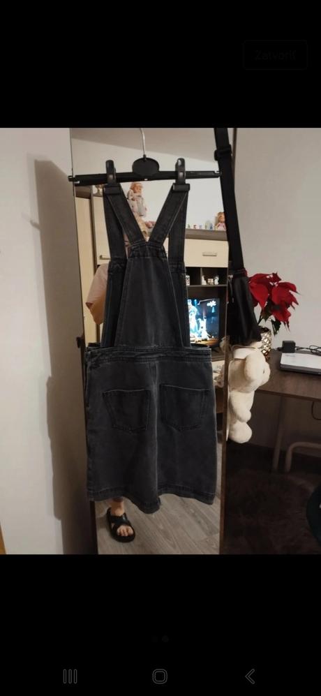 Denimová sukňa na traky, xs