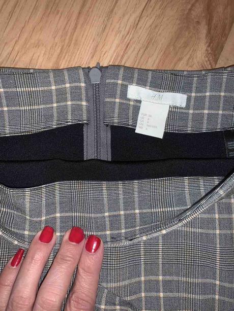 Kockovana sukňa, h&m,36