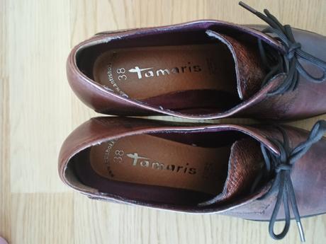 Tamaris kožené členkové topánky, tamaris,38