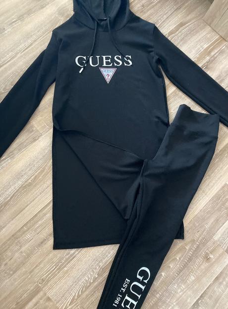 Predĺžená elastickárebrovaná suprava mikina+legíny, l