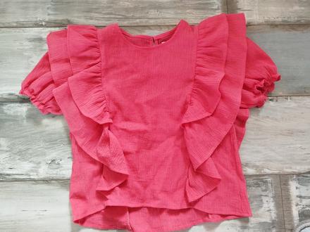 Reserved blúzka lososová s volánmi 152, reserved,152