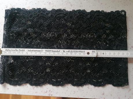 Čipkovana vložka do výstrihu, xs