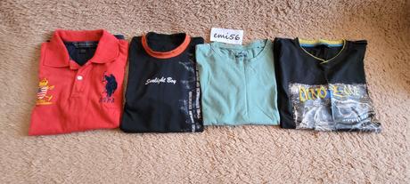 Tričká s kr. ruk. 4 ks, 140