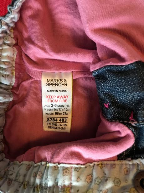 Nohavice dievčenské, zn. marks & spencer v. 3-6 m, marks & spencer,68