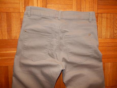 Hnedé úzke nohavice, h&m,xs