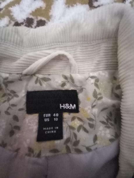 Menčestrové sako - veľkosť 40, h&m,40