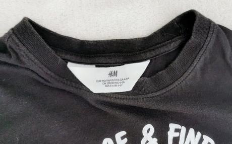 Tričko m&m 110/116, h&m,110