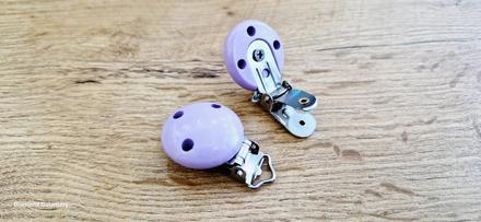 Zapínacia aplikácia - klip - fialkový, 