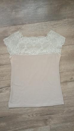 Pekné tričko s krajkou s/xs, xs