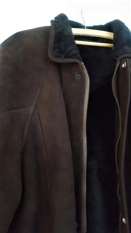 Športový moderný pravý kožuch, xxl