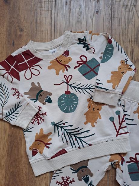 Vianocne pyzamko, h&m,80