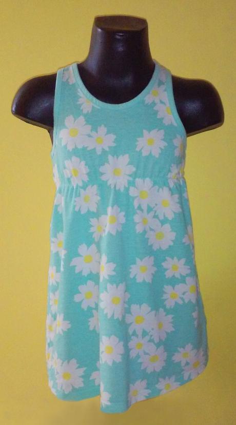 Šaty modre s kvetinkami, f&f,122