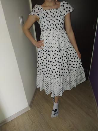 Čierno - biele šaty - top stav, f&f,158