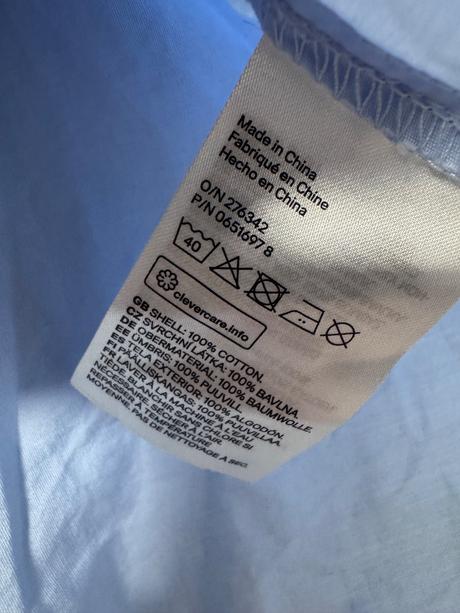 H&m svetlomodrá blúzka boho štýl, h&m,s