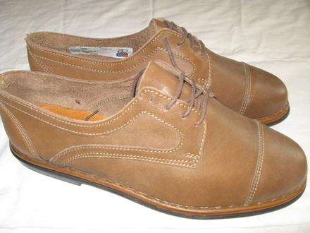 Pánske celokožené topánky - veľ. 43, 43