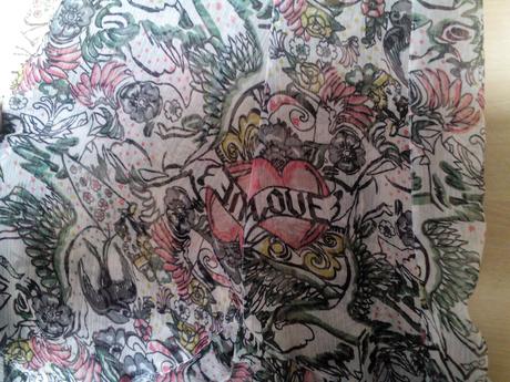 Šaty na spôsob ed hardy, m