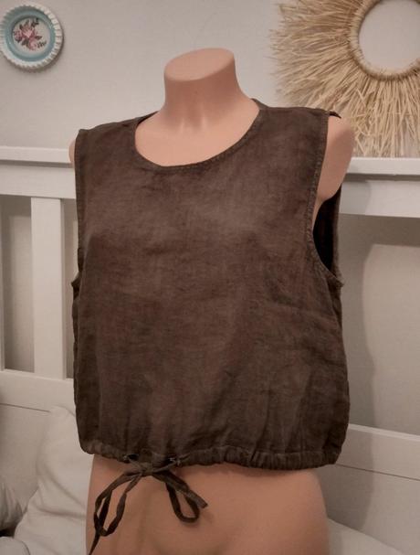 Zara ľan top, zara,l