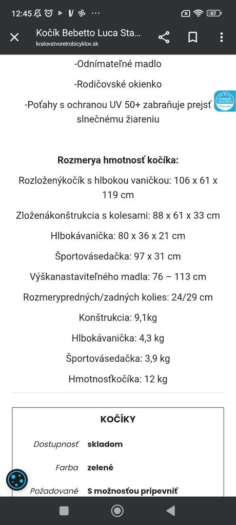 Kočík bebetto luca dvojkombinácia, bebetto,bebetto luca