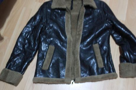 Zateplena hrejiva kozenkova bunda s kozusinou, m