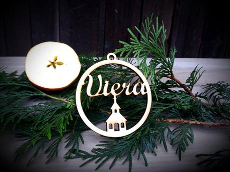 Vianočne ozdoby - drevené, 