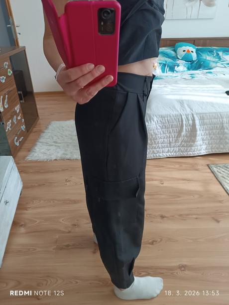 Ľahké nohavice s kapsami, m