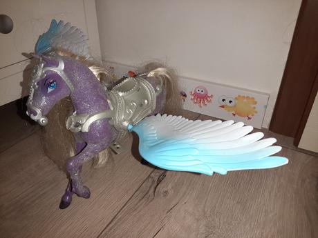 Pegas, 2x krídla, modré a ružové, 