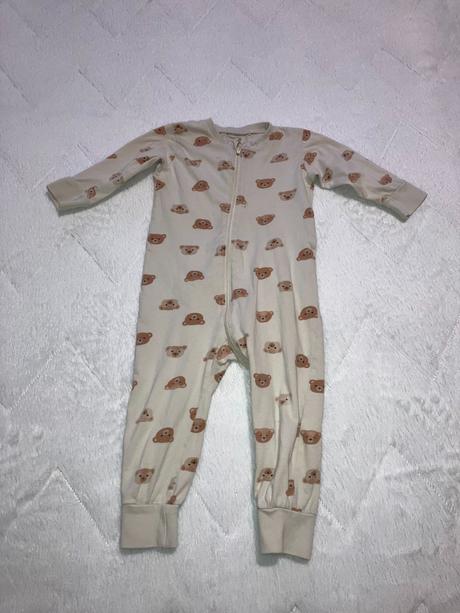 Pyžamo - overal - s aplikáciou medveďa na zadku, lindex,86