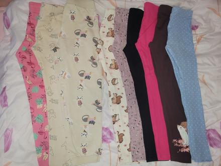 Dievčenský balík - tepláky,legíny, 122–134