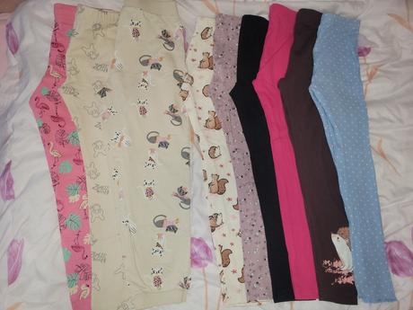 Dievčenský balík - tepláky,legíny, 122–134
