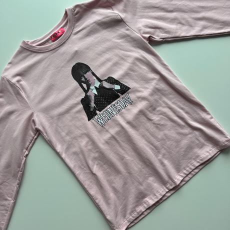 Dievčenské tričko s dlhým rukávom wednesday, 164 / 176