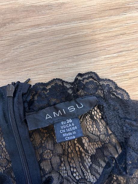 Elgantné čierne šaty, amisu,36