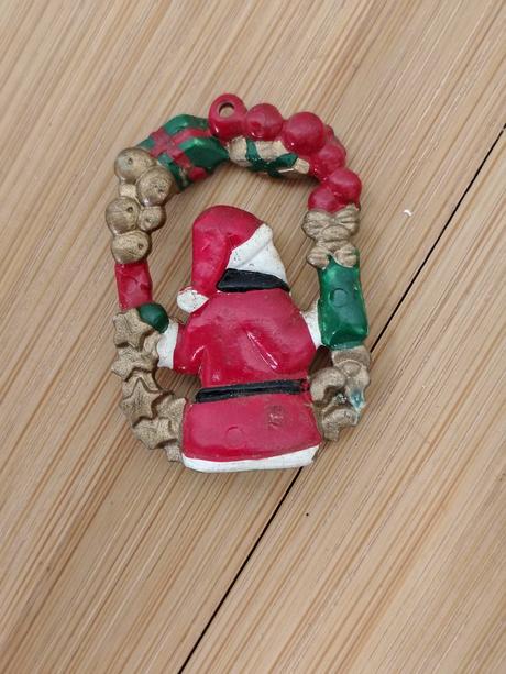 Zber vintage vianočná ozdoba figúrka santa, kinder,