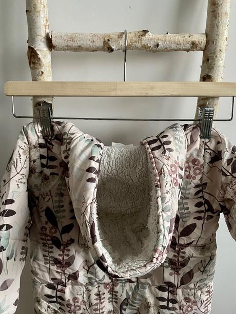 Bledoružový zimný overal s kvetinovým vzorom next, next,86