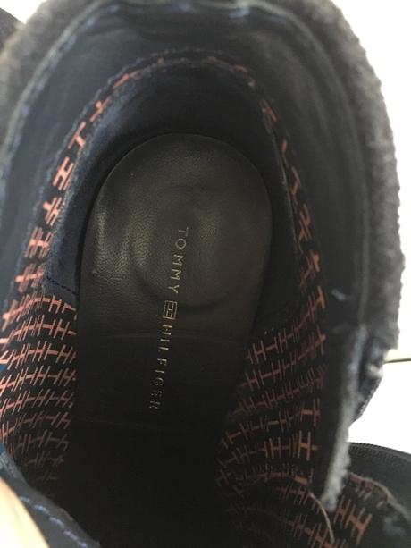 Kožené členkové čižmy tommy hilfiger, tommy hilfiger,37