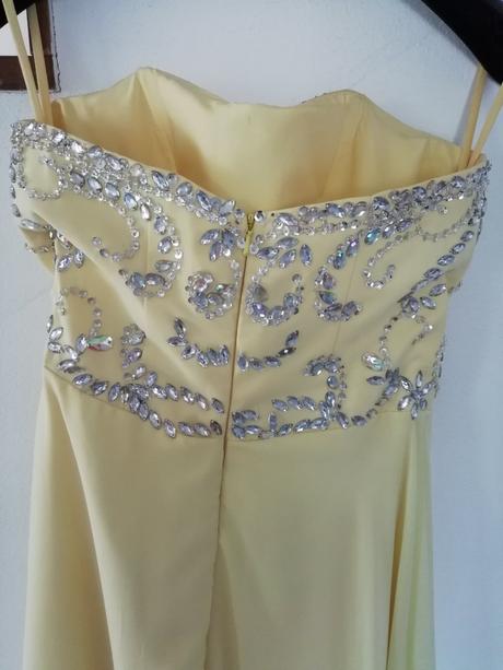 Spoločenské šaty - žlté, xs