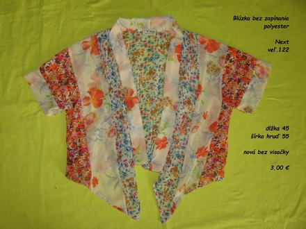 Blúzka bez zapínania, next,122