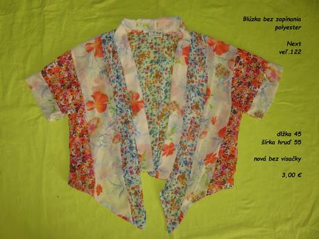 Blúzka bez zapínania, next,122
