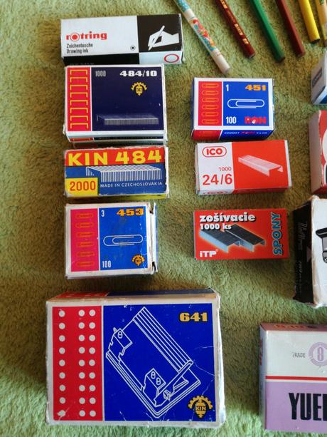Retro kancelárske potreby 70 - 80 roky,