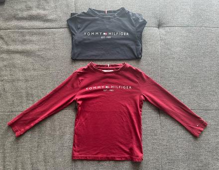 Tommy hilfiger tričko s dlhým rukávom, veľkosť 1, tommy hilfiger,128